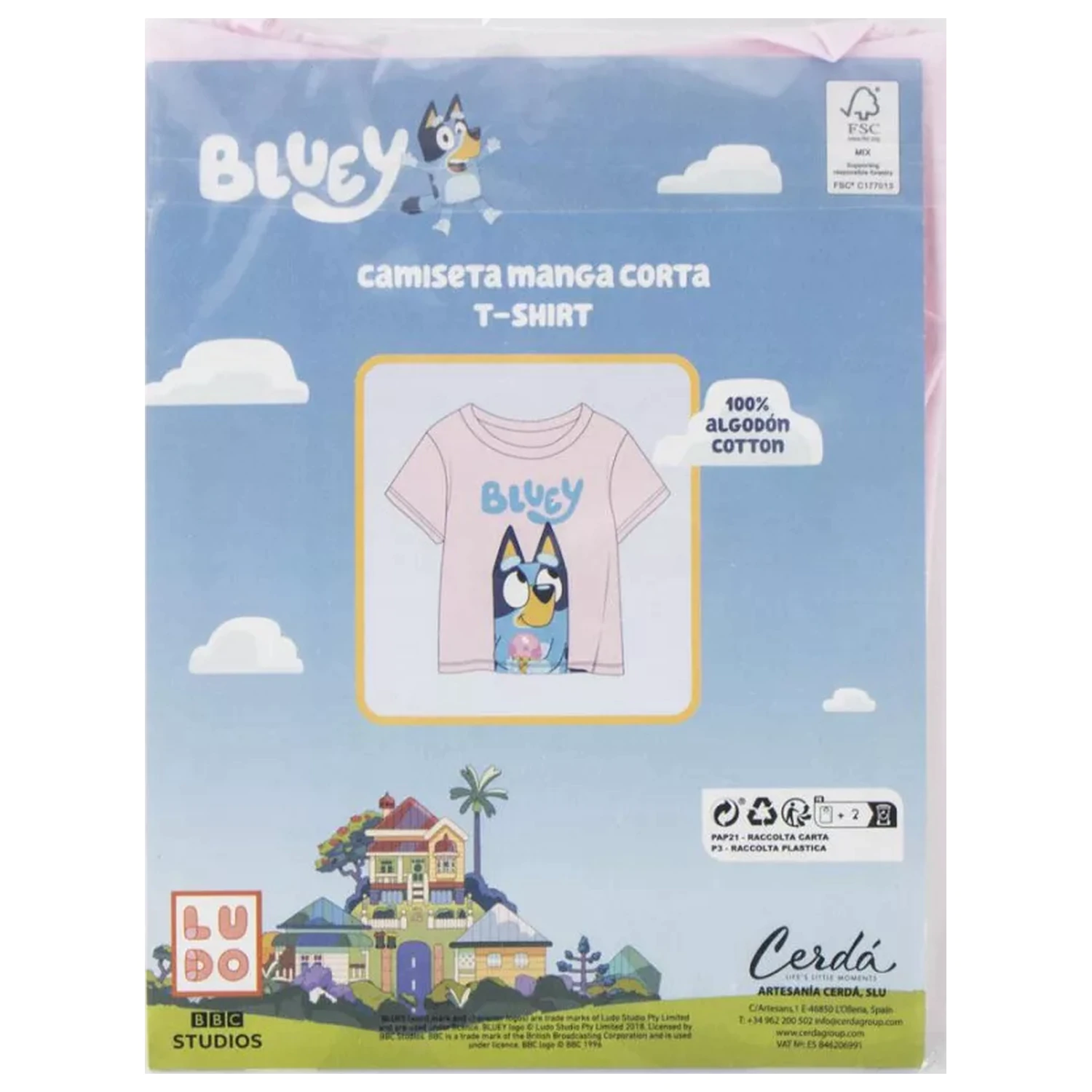 Bluey Ice Cream tricou cu mânecă scurtă pentru copii, top poza produsului