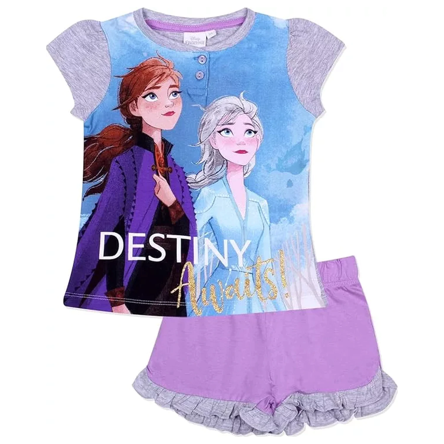 Disney Regatul de gheață Destiny Awaits pijamale scurte copii în cutie cadou poza produsului