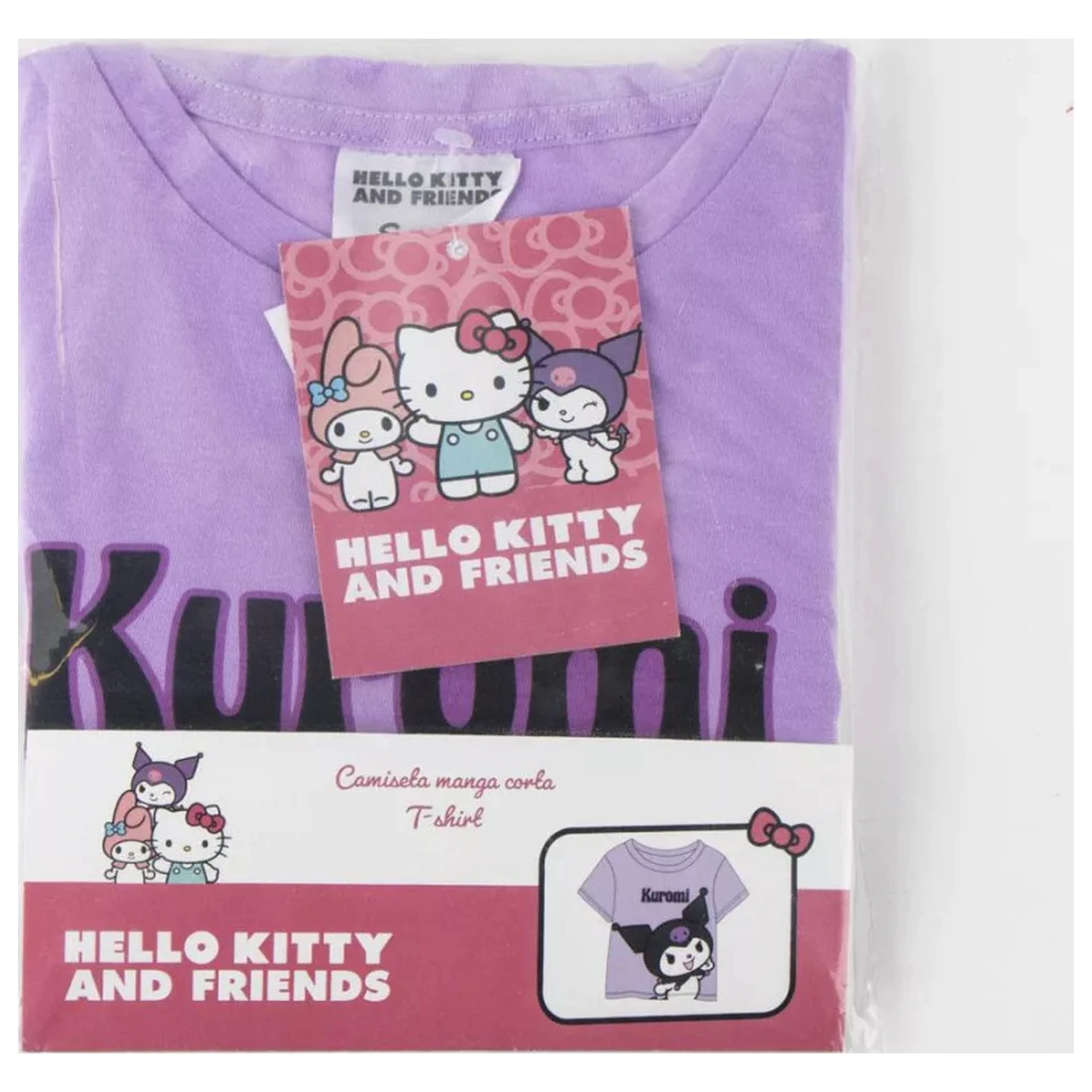 Hello Kitty Kuromi Purple tricou cu mânecă scurtă pentru copii, top poza produsului