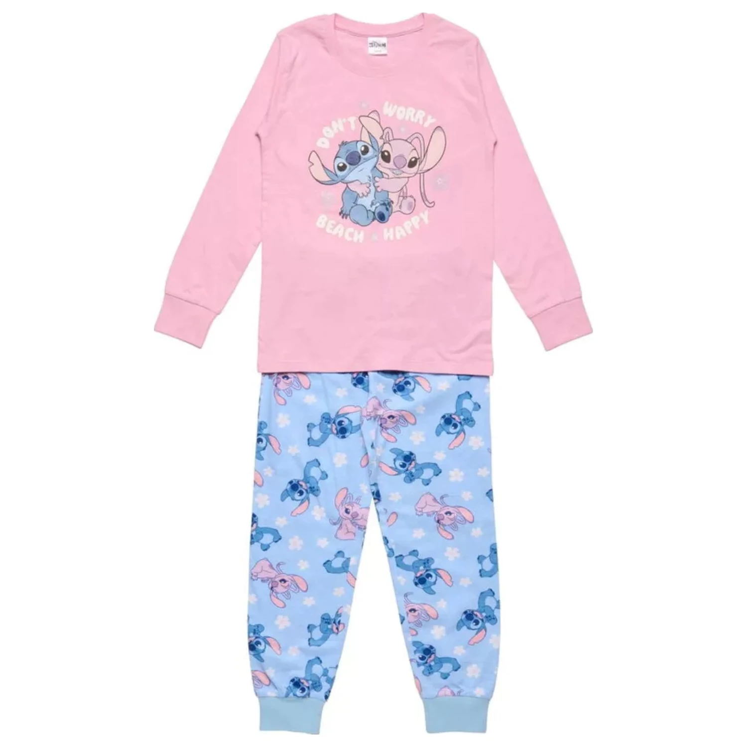 Pijama lungă copii Stitch Happy poza produsului