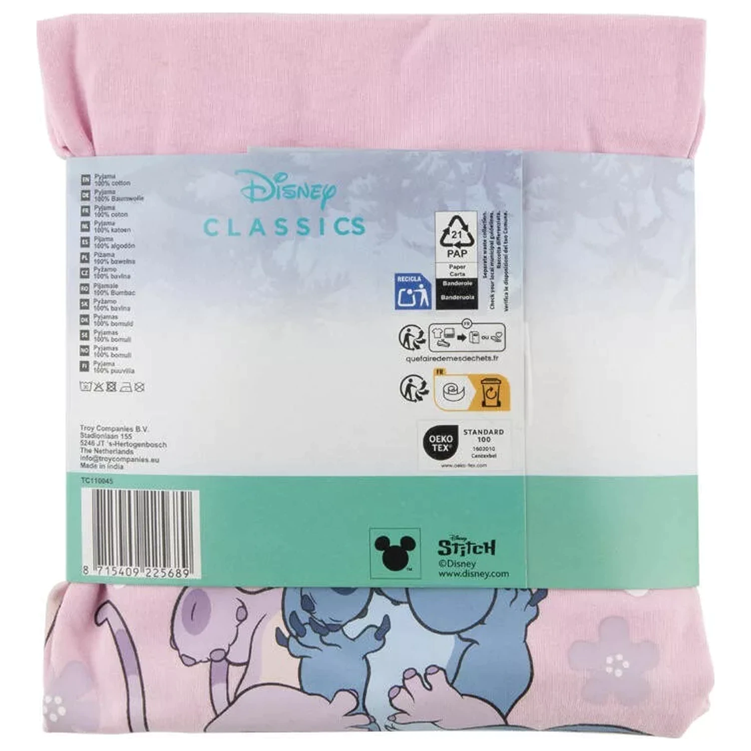 Pijama lungă copii Stitch Happy poza produsului