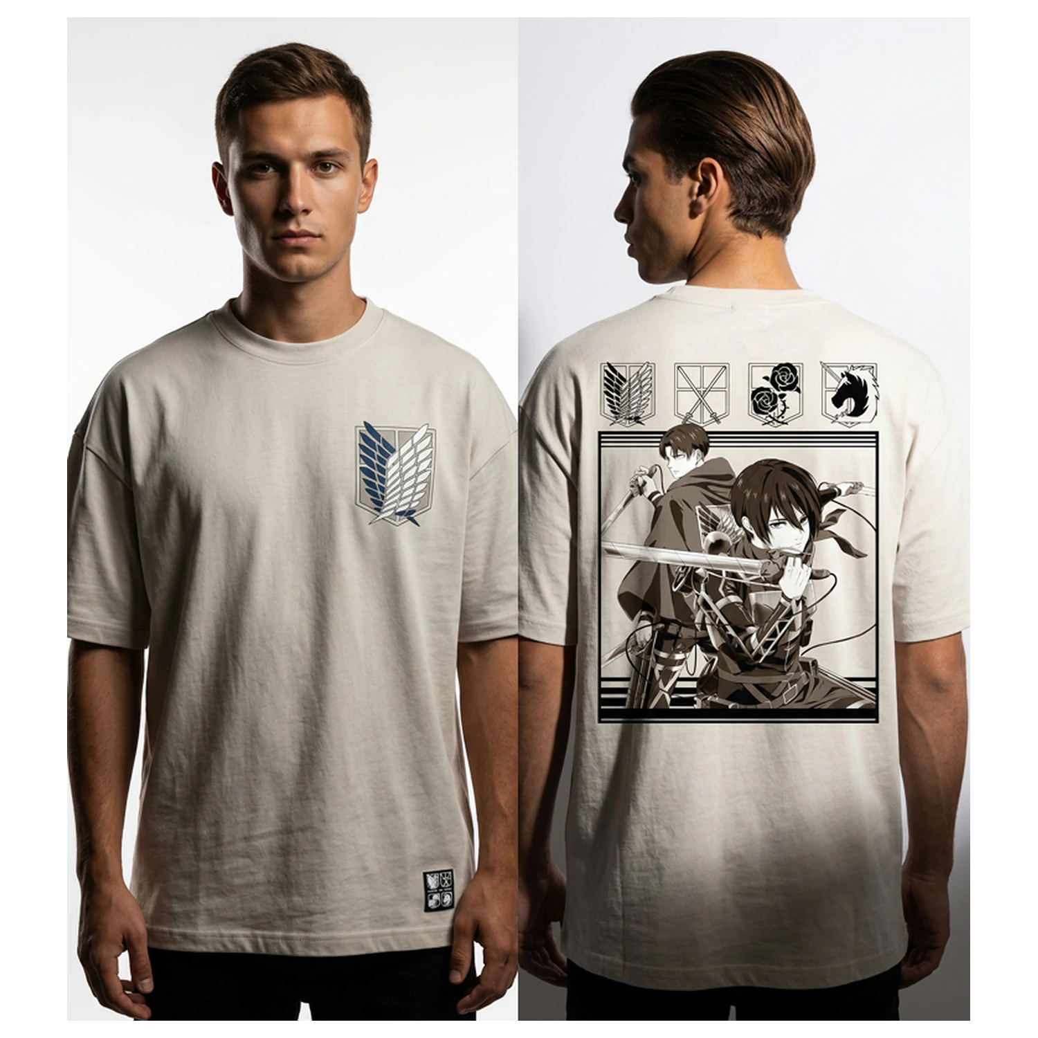 Attack on Titan Brigade Special Tricou Oversize poza produsului