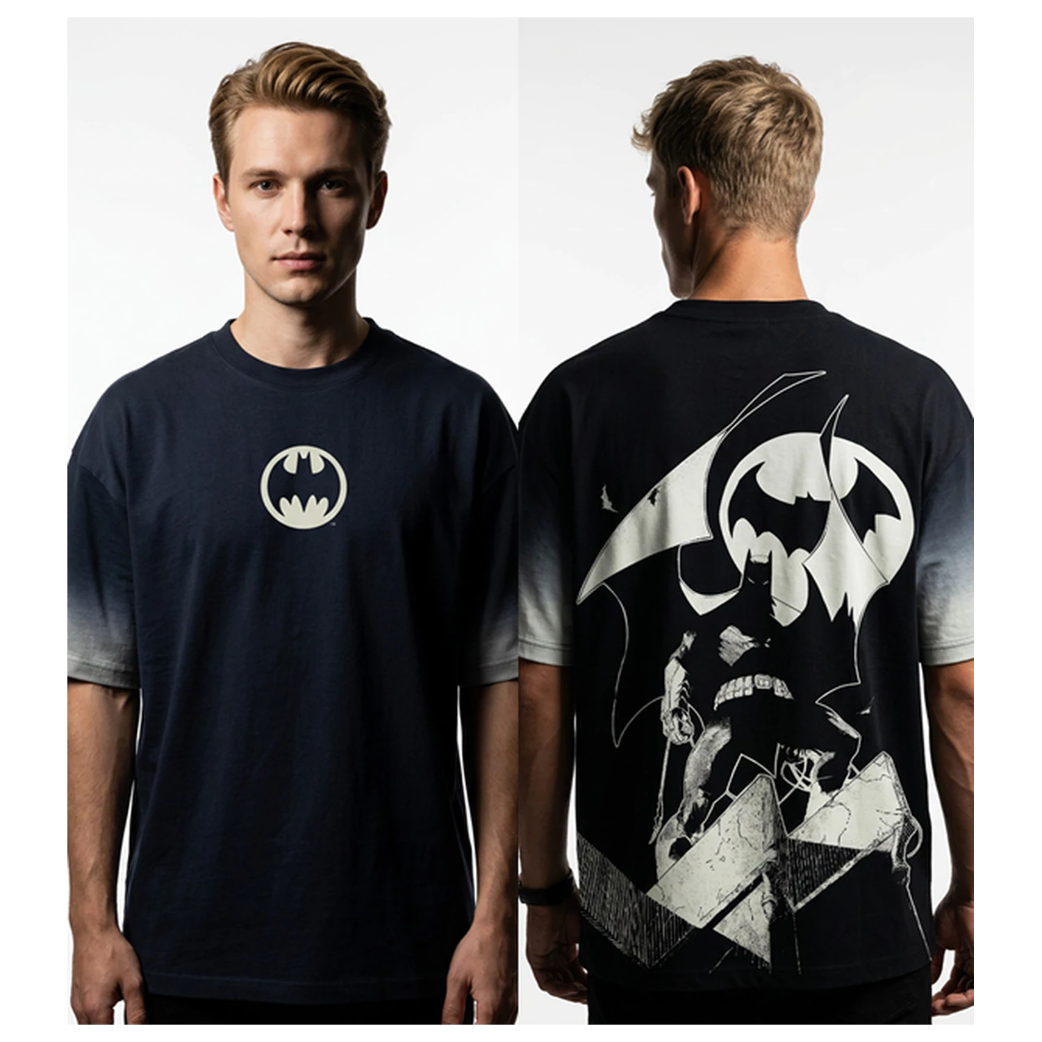 DC Batsignal In The Dark tricou oversize bărbați poza produsului