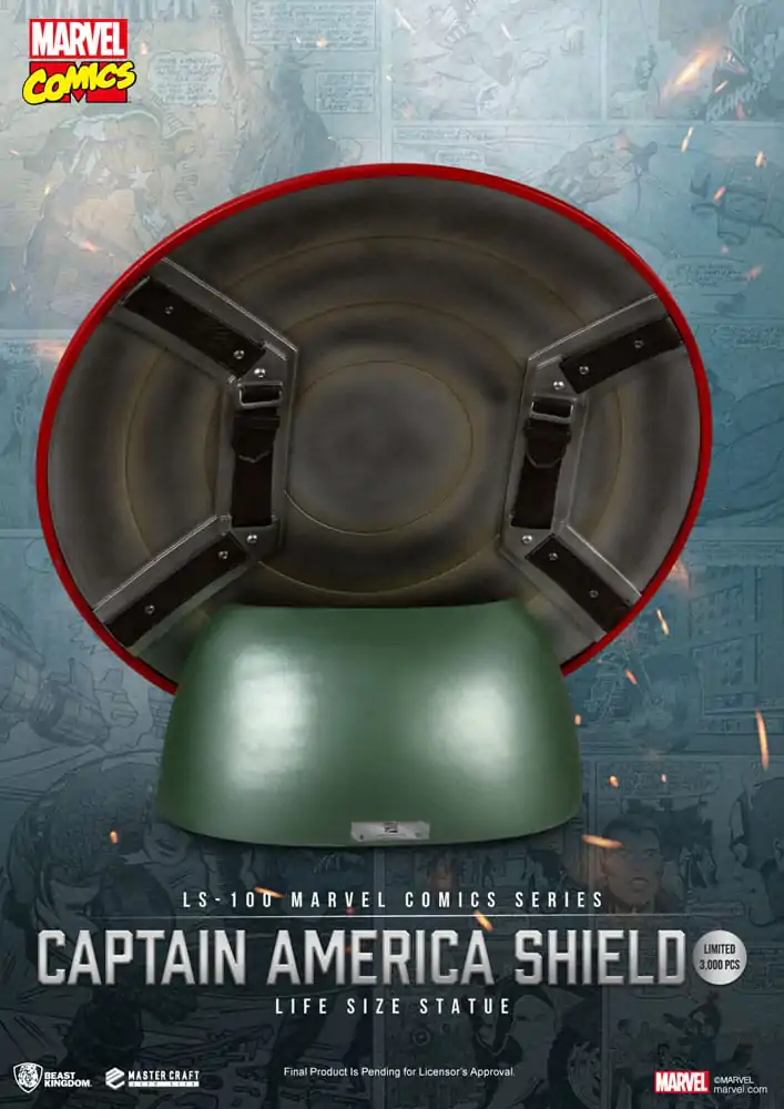 Marvel Comics PVC Captain America Shield Statuie Mărime Naturală 64 cm poza produsului