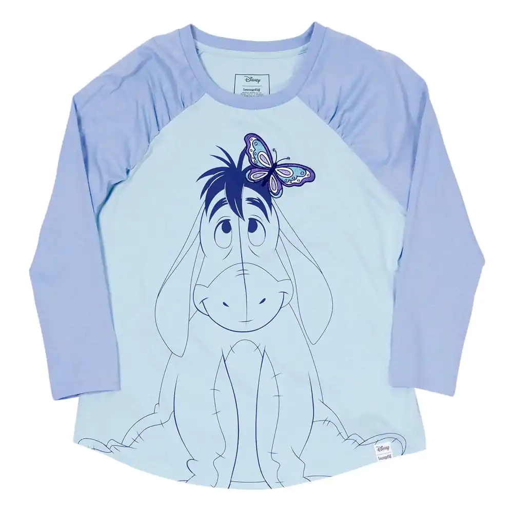 Winnie the Pooh by Loungefly Tee Tricou Unisex Eeyore Shirred Raglan poza produsului