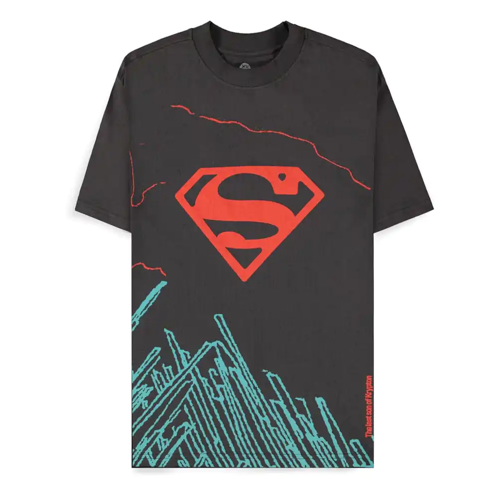 DC Comics Superman Dark Grey son of Krypton tricou poza produsului