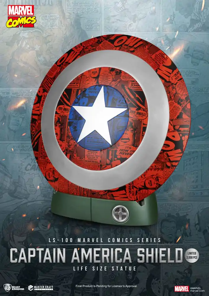 Marvel Comics PVC Captain America Shield Statuie Mărime Naturală 64 cm poza produsului