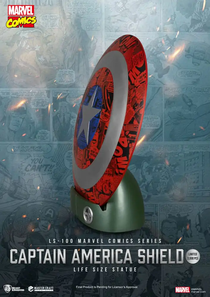 Marvel Comics PVC Captain America Shield Statuie Mărime Naturală 64 cm poza produsului