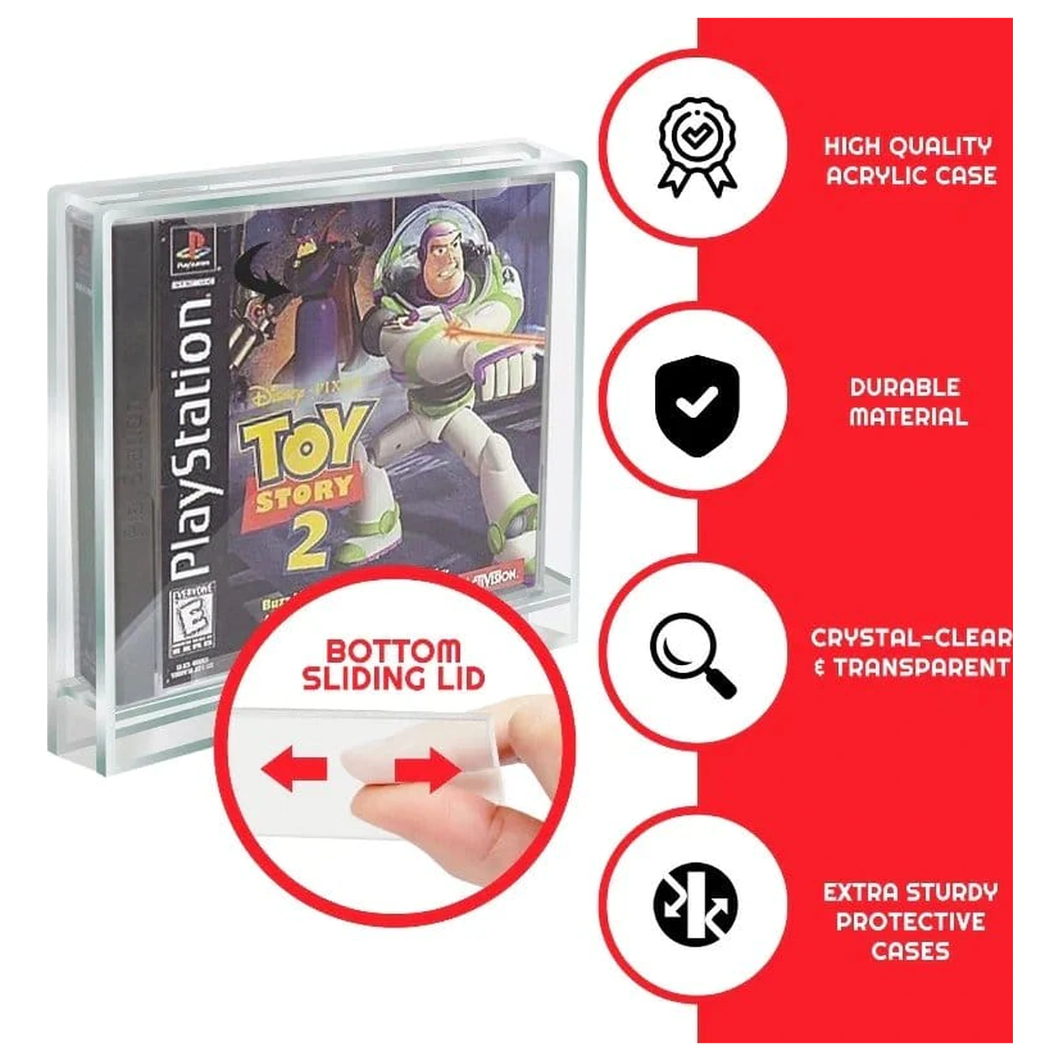 Carcasa acrilica 2-Pack pentru PlayStation 1 poza produsului