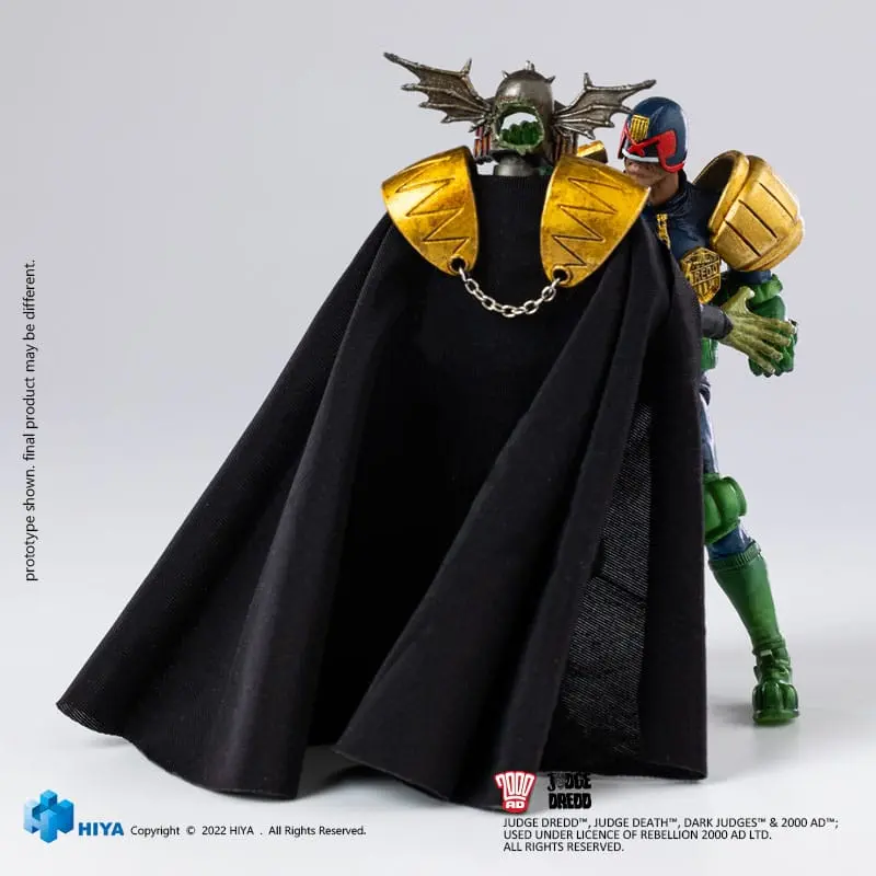 2000 AD Figurina mini de acțiune Exquisite 1/18 Judge Dredd Gaze Into The Fist of Dredd 10 cm poza produsului