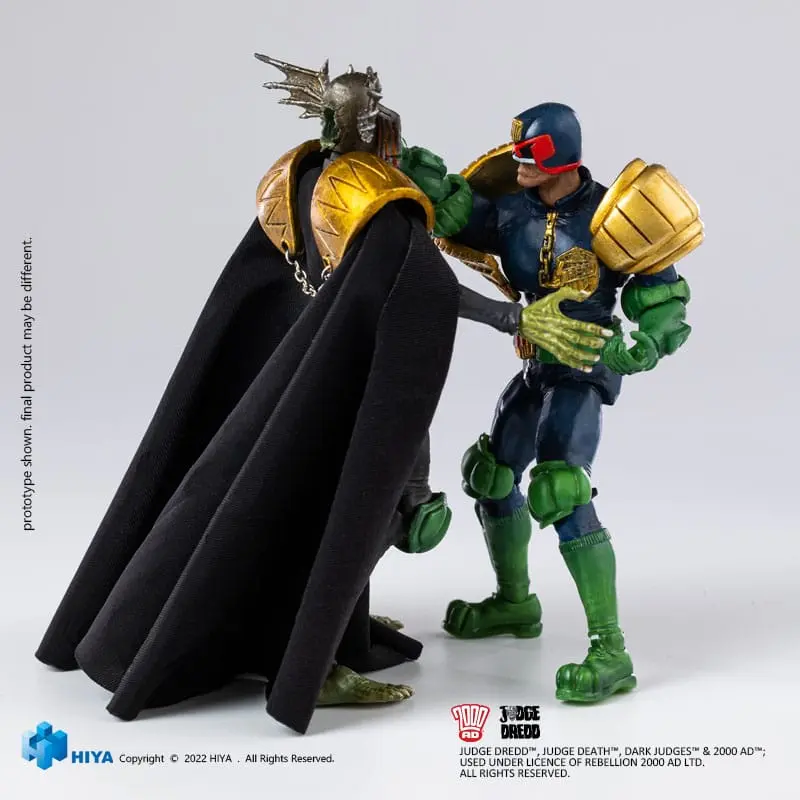 2000 AD Figurina mini de acțiune Exquisite 1/18 Judge Dredd Gaze Into The Fist of Dredd 10 cm poza produsului