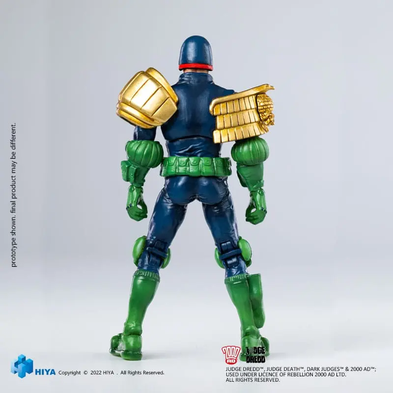 2000 AD Figurina mini de acțiune Exquisite 1/18 Judge Dredd Gaze Into The Fist of Dredd 10 cm poza produsului