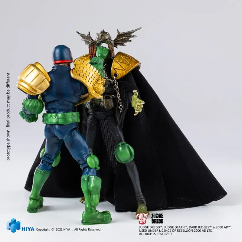 2000 AD Figurina mini de acțiune Exquisite 1/18 Judge Dredd Gaze Into The Fist of Dredd 10 cm poza produsului