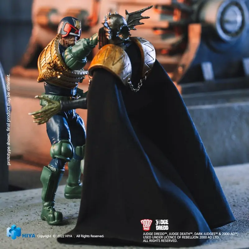 2000 AD Figurina mini de acțiune Exquisite 1/18 Judge Dredd Gaze Into The Fist of Dredd 10 cm poza produsului