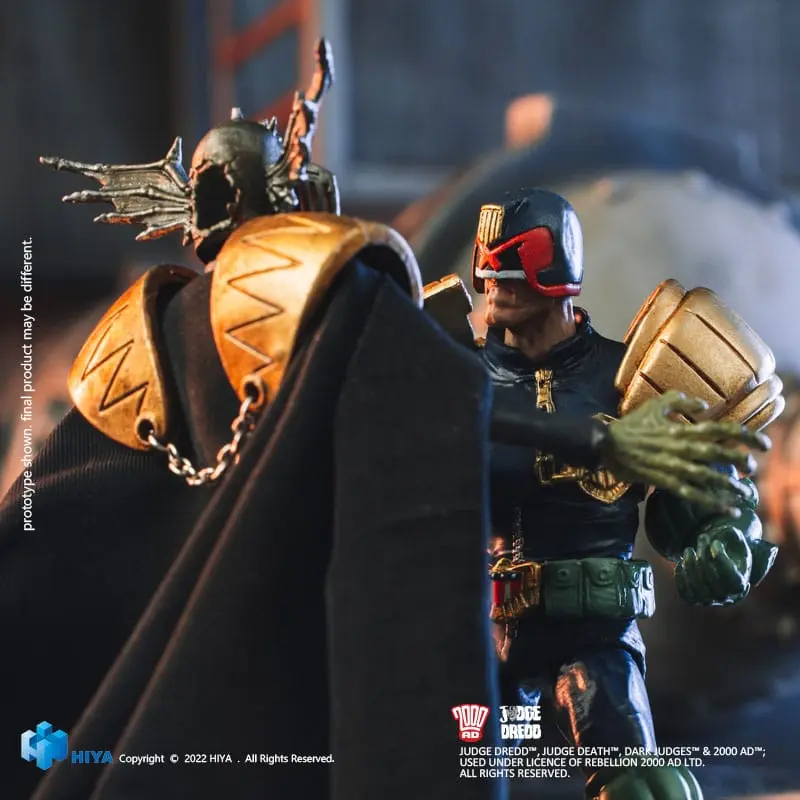 2000 AD Figurina mini de acțiune Exquisite 1/18 Judge Dredd Gaze Into The Fist of Dredd 10 cm poza produsului