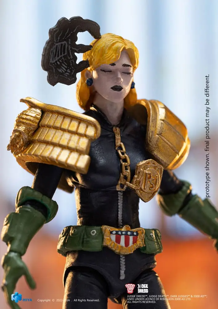 Figurină mini de acțiune 2000 AD Exquisite 1/18 Judecător Dredd Judecător Anderson Sala Eroilor 10 cm poza produsului