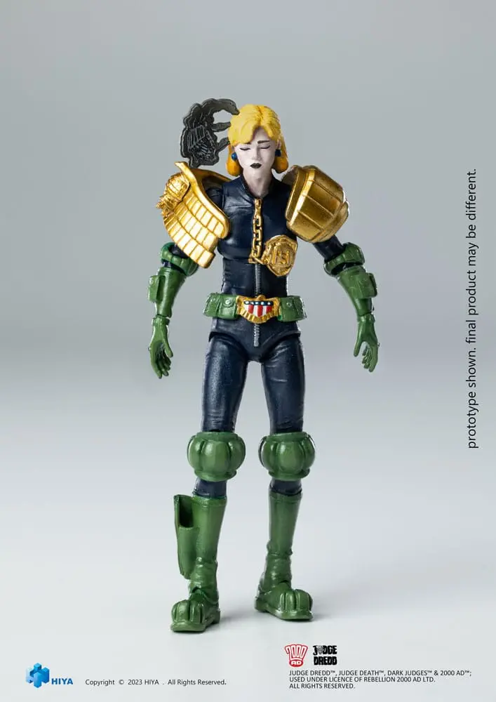 Figurină mini de acțiune 2000 AD Exquisite 1/18 Judecător Dredd Judecător Anderson Sala Eroilor 10 cm poza produsului