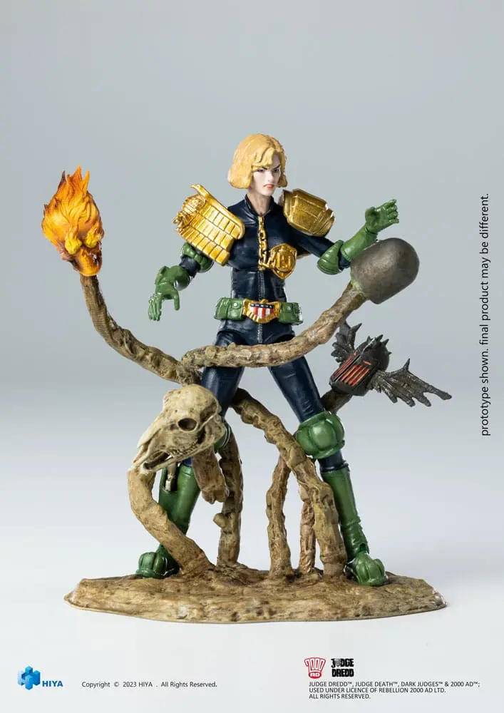 2000 AD Figurina Mini Exquisită de Acțiune 1/18 Judge Dredd Judge Anderson VS The Dark Judges 10 cm poza produsului