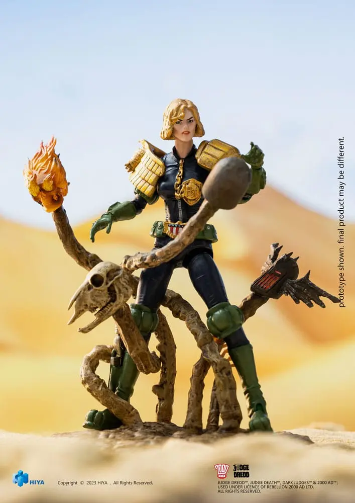 2000 AD Figurina Mini Exquisită de Acțiune 1/18 Judge Dredd Judge Anderson VS The Dark Judges 10 cm poza produsului