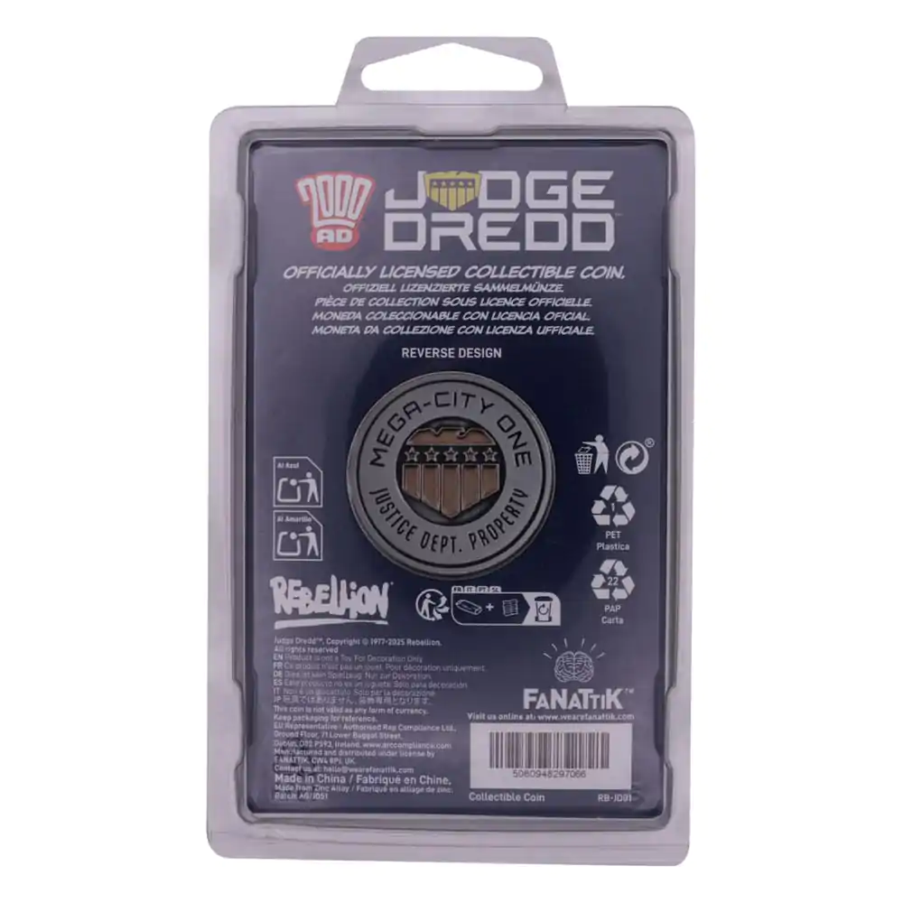 2000 AD Moneda de colectie Judge Dredd Mega-City One Editie limitata poza produsului