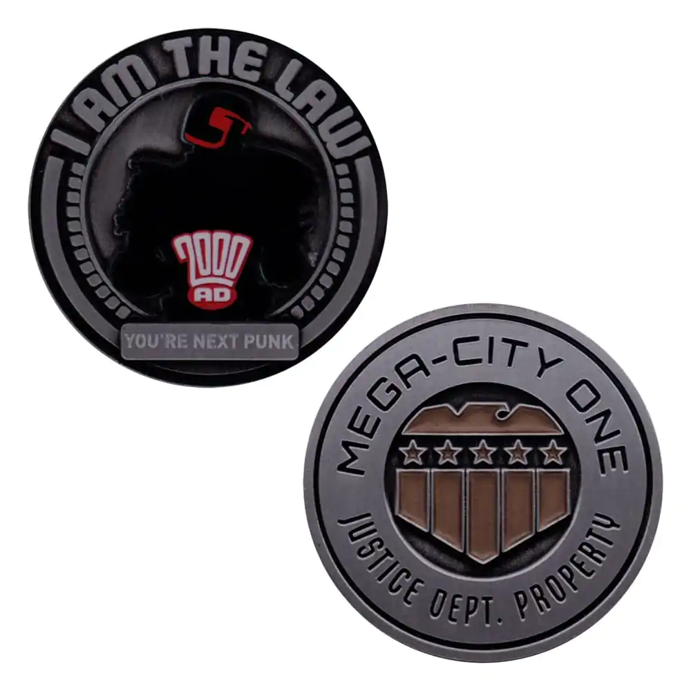 2000 AD Moneda de colectie Judge Dredd Mega-City One Editie limitata poza produsului