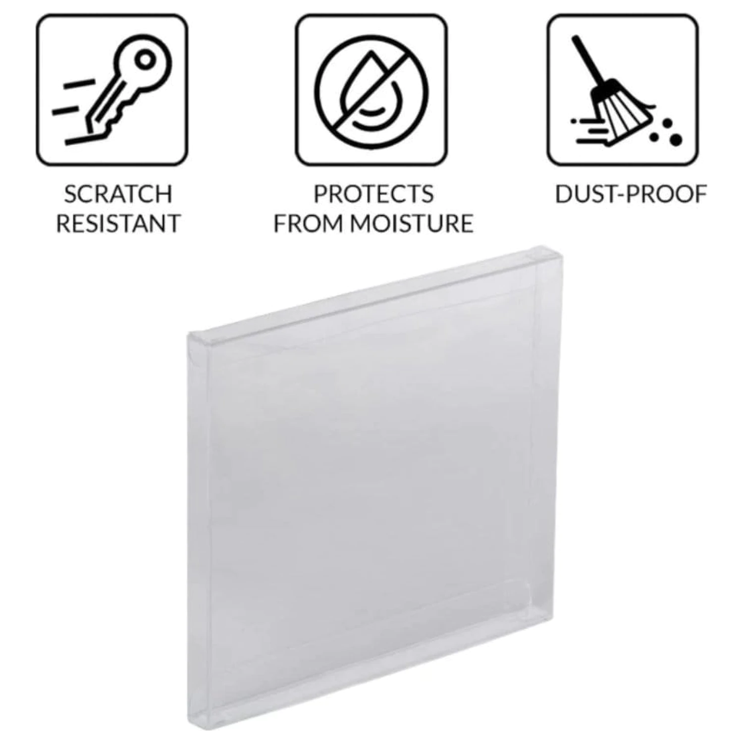 PET Protectors pachet de 25 bucăți pentru jocuri PS1/Single CD/Dreamcast (Jewel Case) poza produsului