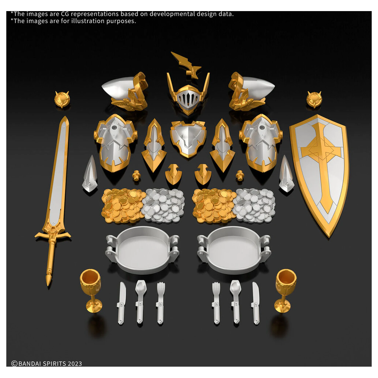 30 Minutes Fantasy Item Shop 6 Piese opționale aurii si argintii poza produsului