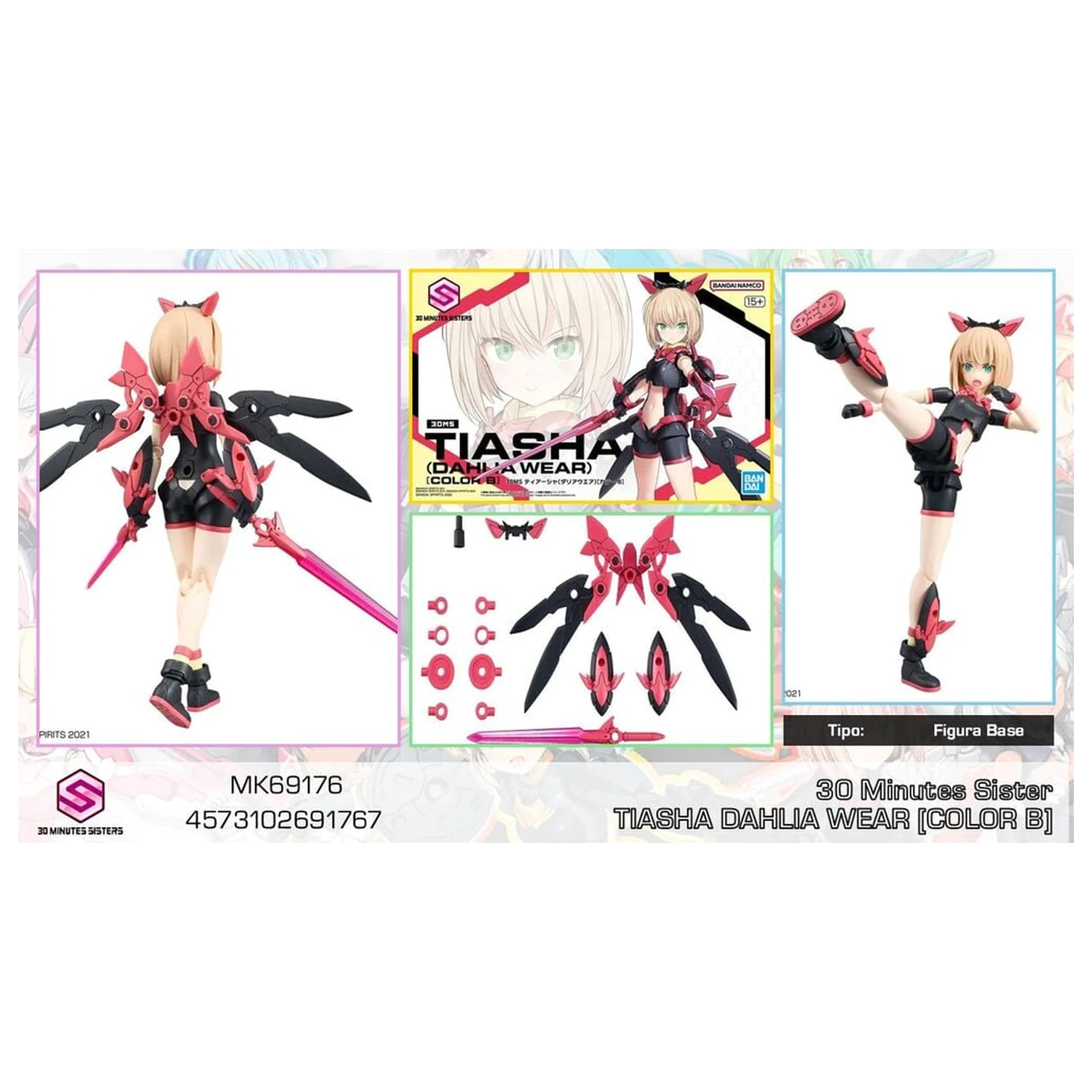 30 Minutes Sisters Tiasha Dahlia Wear Color B Kit de model 30MS poza produsului