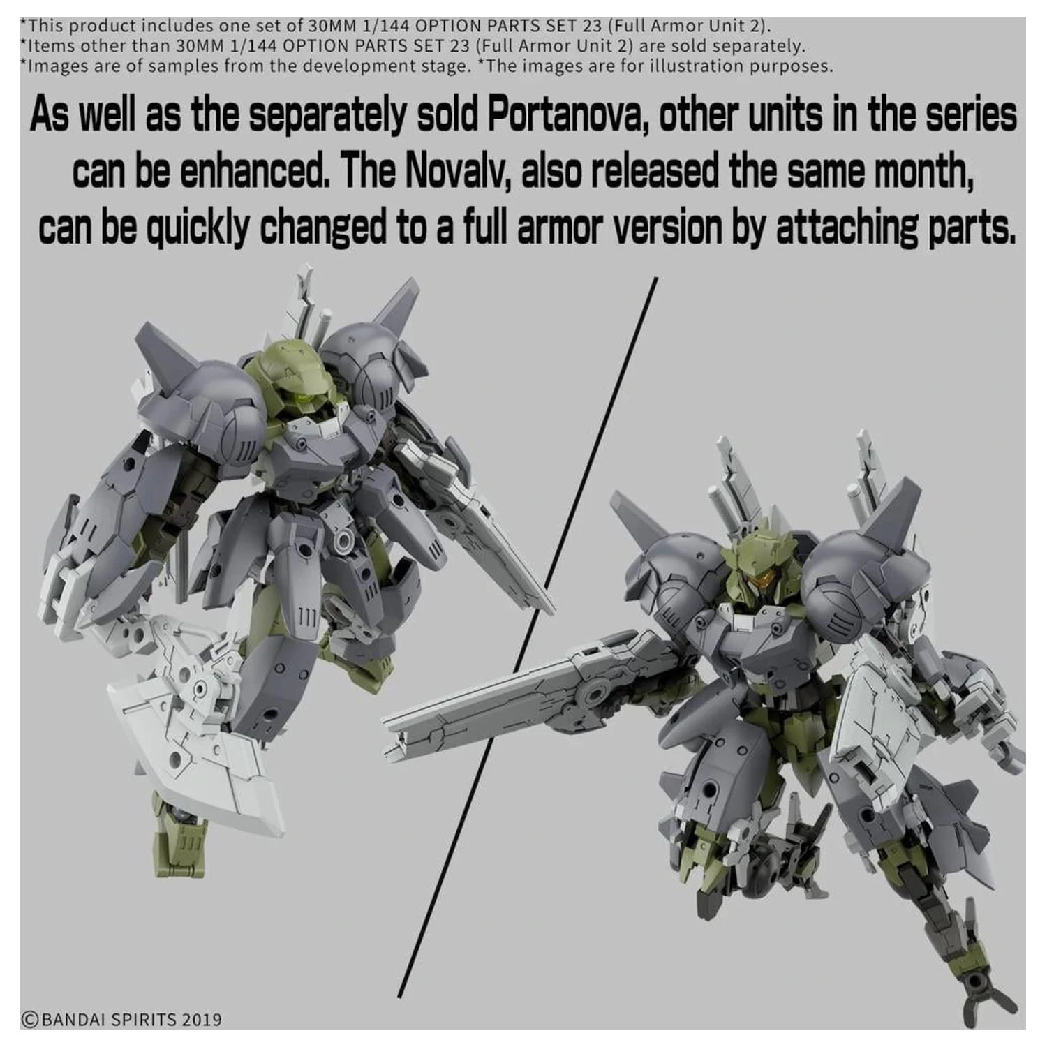 30MM 1/144 Set Piese Optionale 23 (Full Armor Unit 2) Model Kit poza produsului