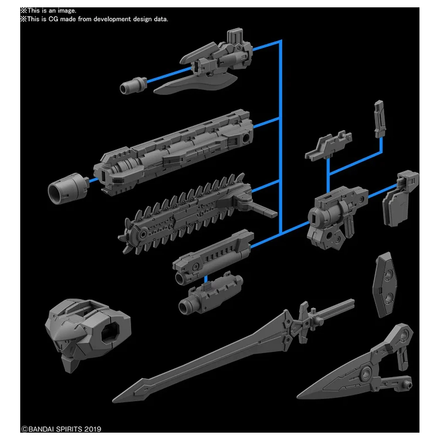 30MM 1/144 Option Weapon 1 for Rabiot Model Kit poza produsului