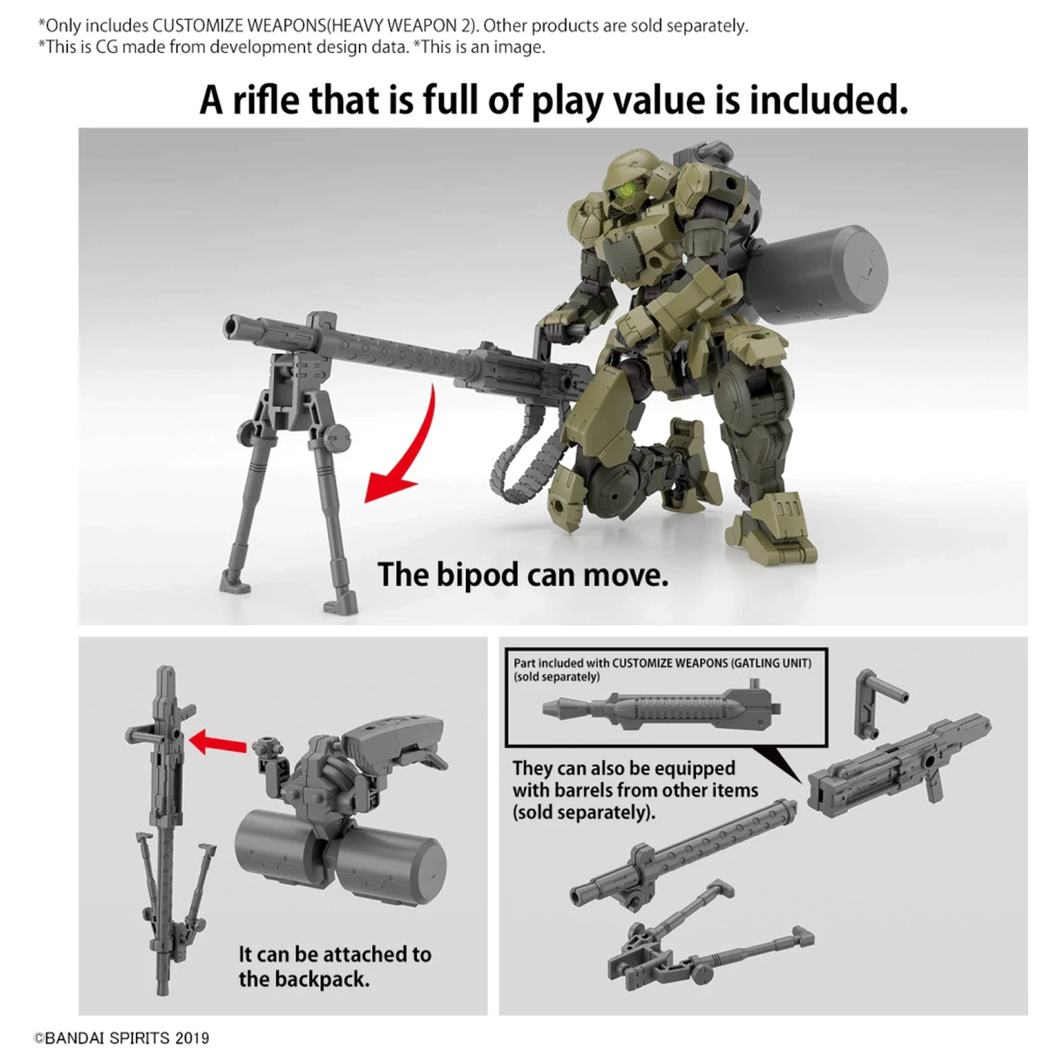 30MM Customize Weapons (Heavy Weapon 2) trusa model poza produsului