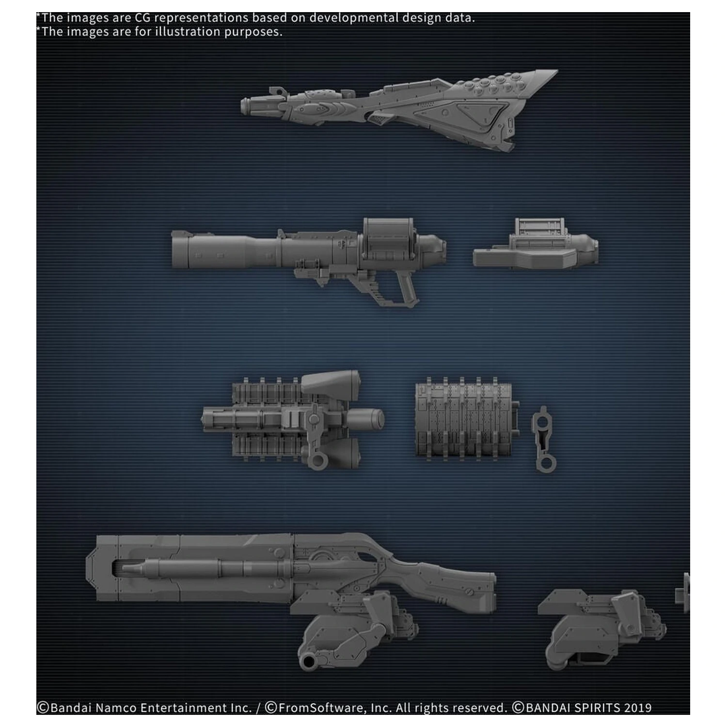 Set de piese opționale de 30 MM Armored Core VI Fires Of Rubicon Weapon Set 09 Set de accesorii poza produsului