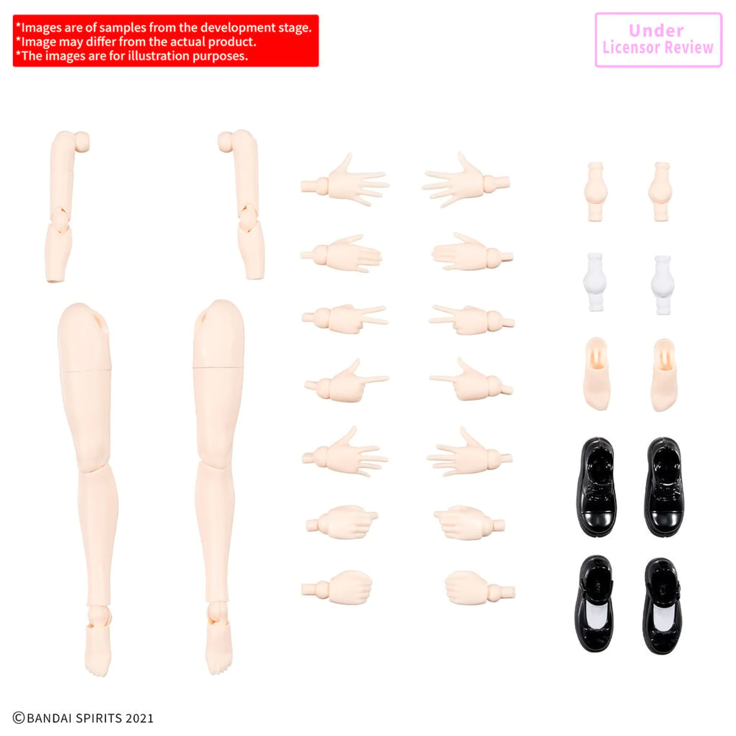 30MS Option Body Parts Arm Parts & Leg Parts S Color B Set de accesorii 30 Minutes Sisters poza produsului
