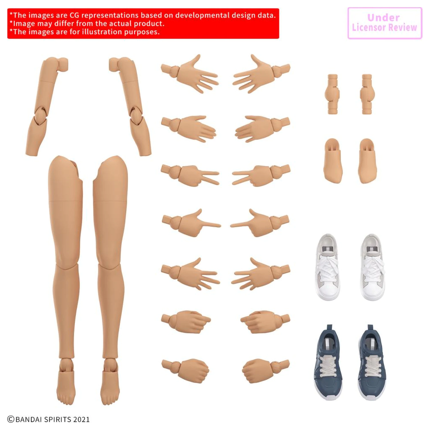 30MS Option Body Parts Arm Parts & Leg Parts S (Color C) Model Kit pachet accesorii poza produsului