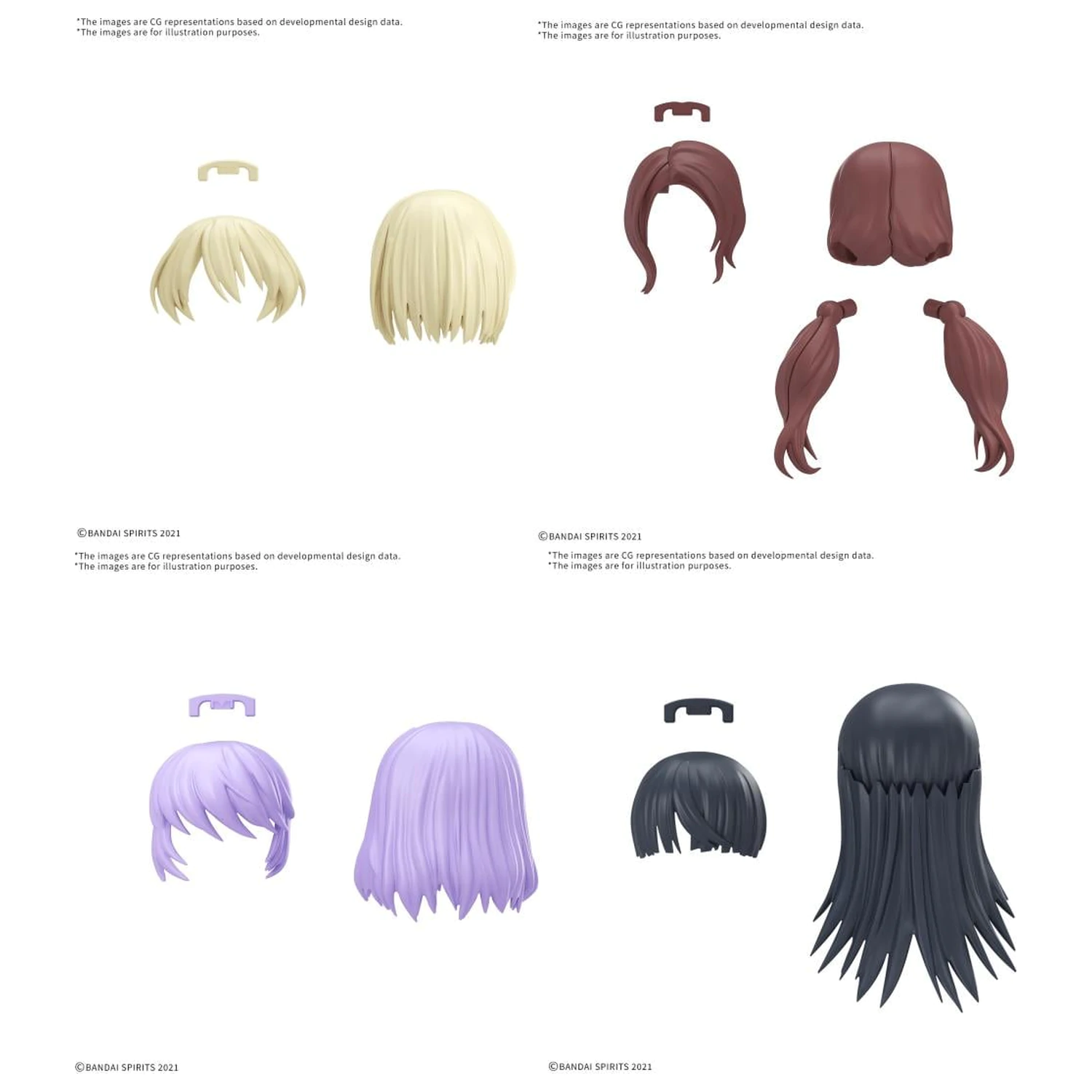 30MS Option Hair Style Parts Vol.12 Toate cele 4 tipuri de kit-uri model poza produsului