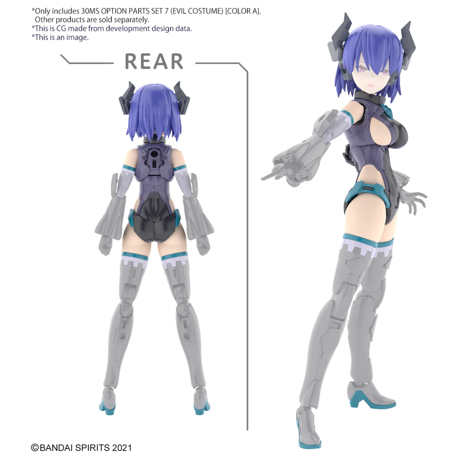 30MS Option Parts Set 7 (Evil Costume) "Color A" Model Kit poza produsului