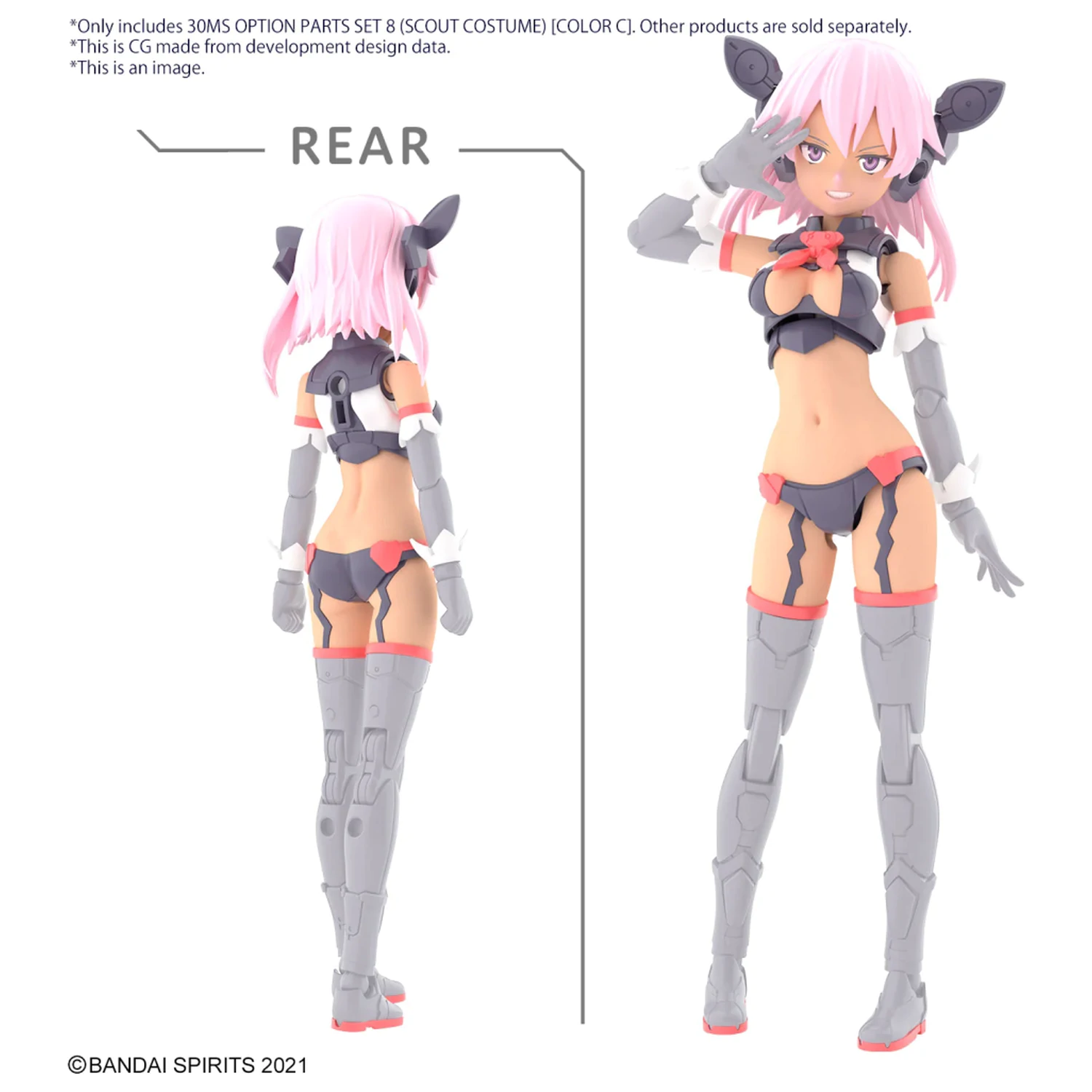 30MS Option Parts Set 8 (Scout Costume Color C) Kit de model poza produsului