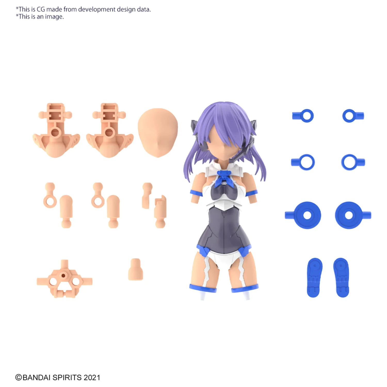 30MS Set de piese Opționale 9 (Commander Costume Color C) Model Kit poza produsului