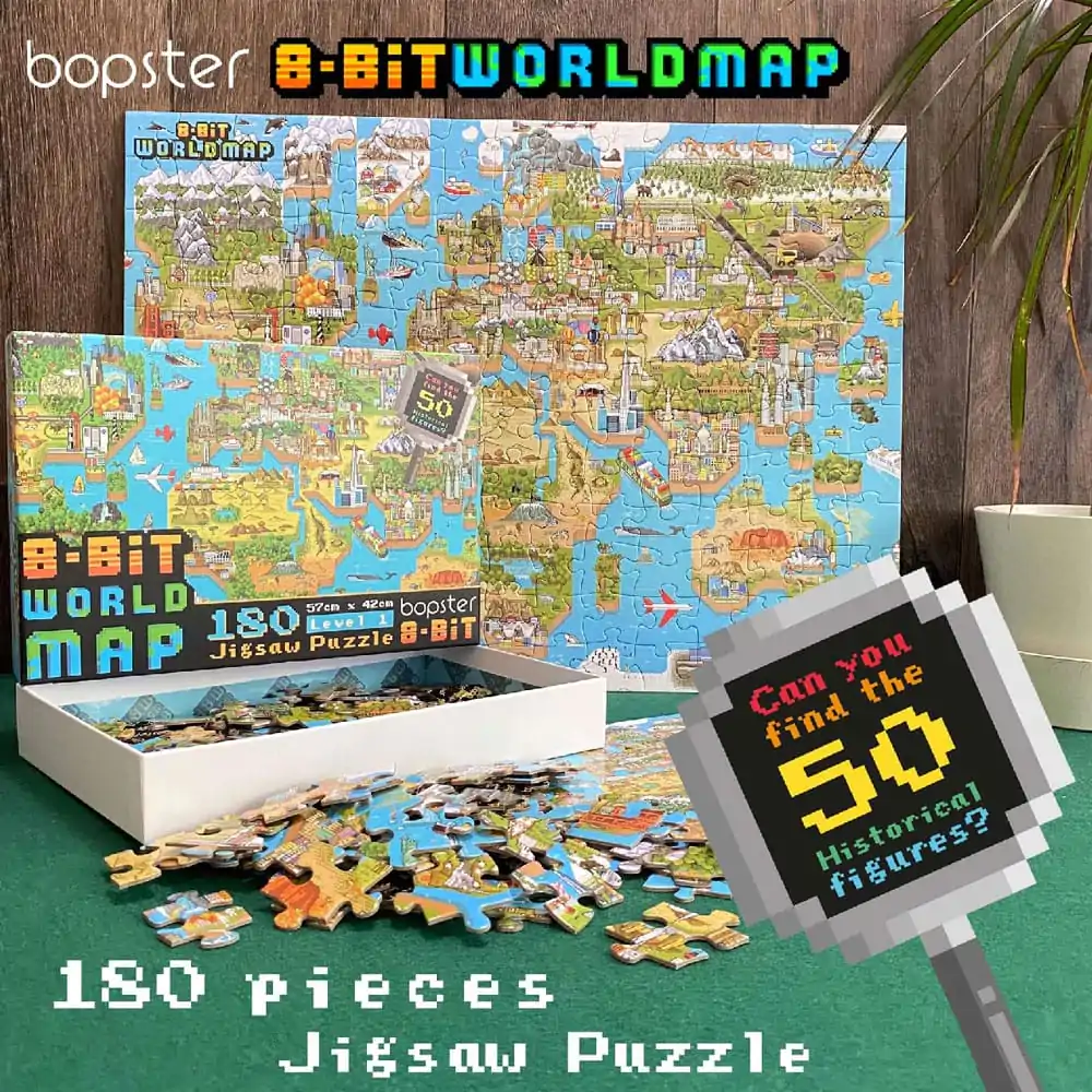 Puzzle 8-Bit Pixel World Level 1 180 Piese poza produsului