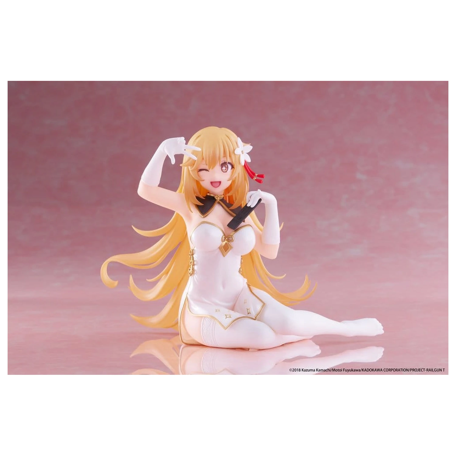 A Certain Scientific Railgun statuie PVC figurină drăguță de birou Misaki Shokuho Chinese Dress Ver. 13 cm poza produsului