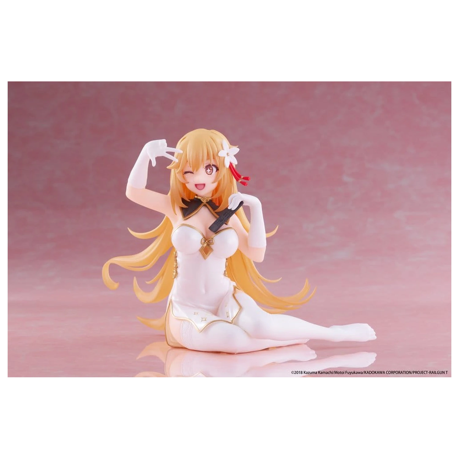 A Certain Scientific Railgun statuie PVC figurină drăguță de birou Misaki Shokuho Chinese Dress Ver. 13 cm poza produsului