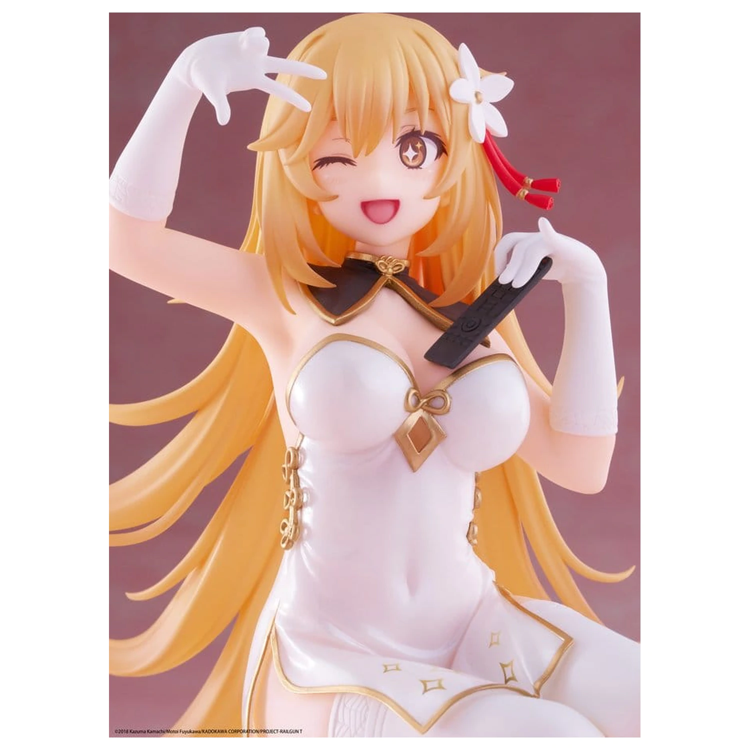 A Certain Scientific Railgun statuie PVC figurină drăguță de birou Misaki Shokuho Chinese Dress Ver. 13 cm poza produsului