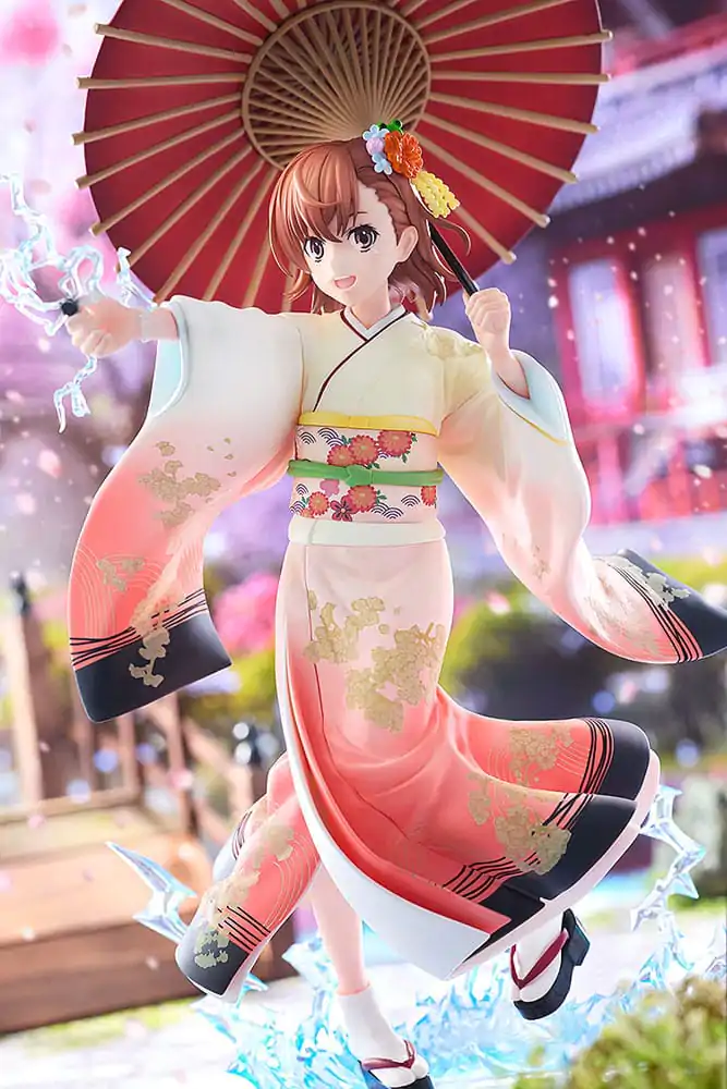 A Certain Scientific Railgun T Statuie 1/7 Mikoto Misaka Furisode Kimono Ver. 28 cm poza produsului