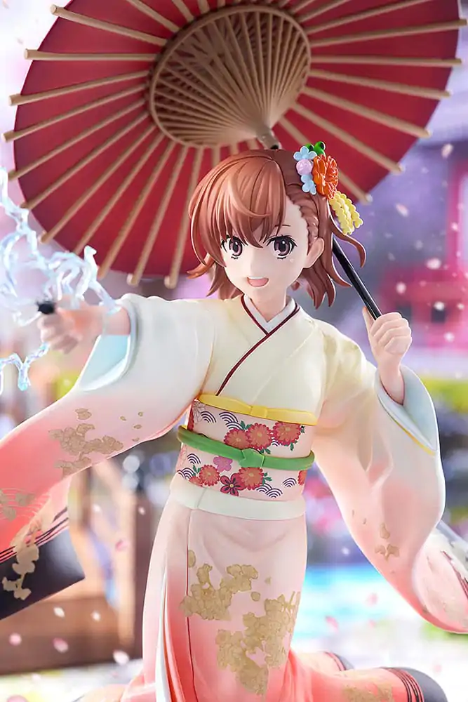 A Certain Scientific Railgun T Statuie 1/7 Mikoto Misaka Furisode Kimono Ver. 28 cm poza produsului