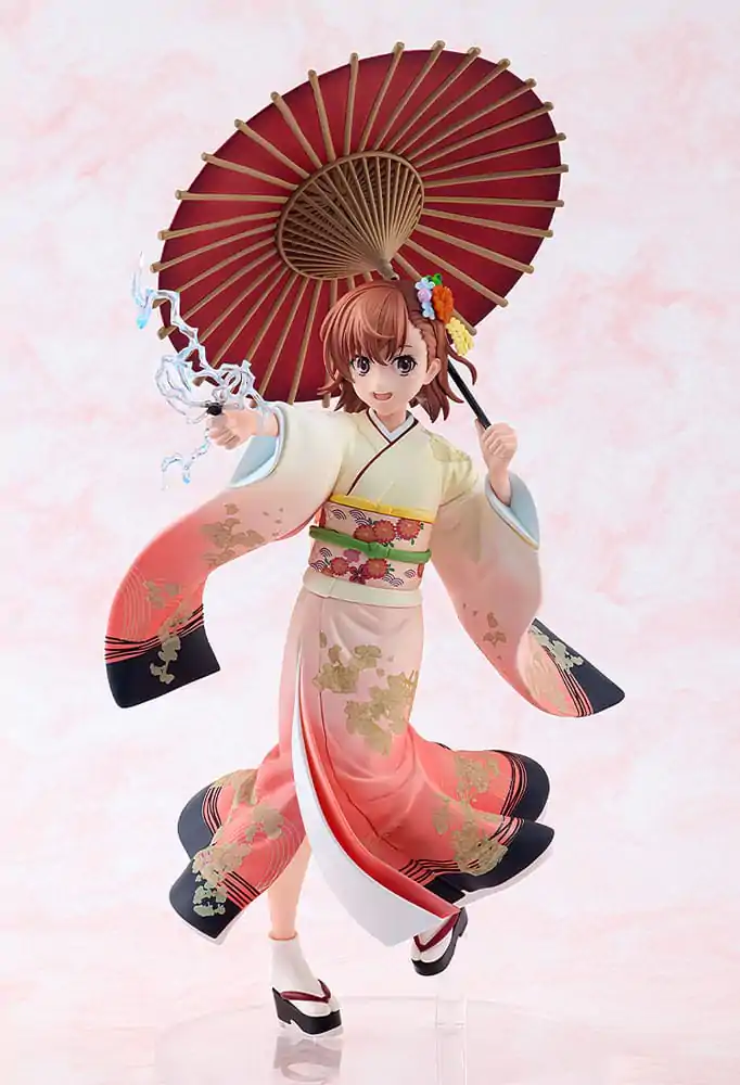 A Certain Scientific Railgun T Statuie 1/7 Mikoto Misaka Furisode Kimono Ver. 28 cm poza produsului