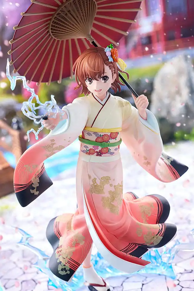 A Certain Scientific Railgun T Statuie 1/7 Mikoto Misaka Furisode Kimono Ver. 28 cm poza produsului