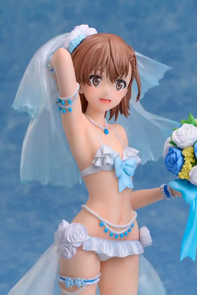 A Certain Scientific Railgun T Statuie PVC 1/7 Mikoto Misaka Wedding Swimsuit Ver. 25 cm poza produsului