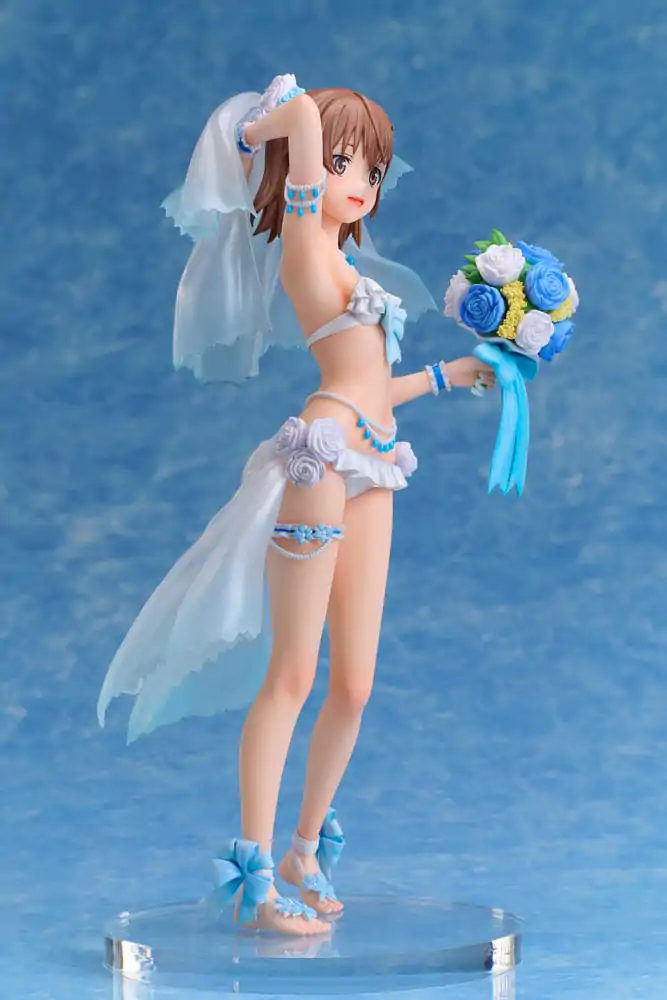 A Certain Scientific Railgun T Statuie PVC 1/7 Mikoto Misaka Wedding Swimsuit Ver. 25 cm poza produsului