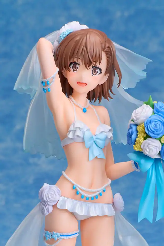 A Certain Scientific Railgun T Statuie PVC 1/7 Mikoto Misaka Wedding Swimsuit Ver. 25 cm poza produsului