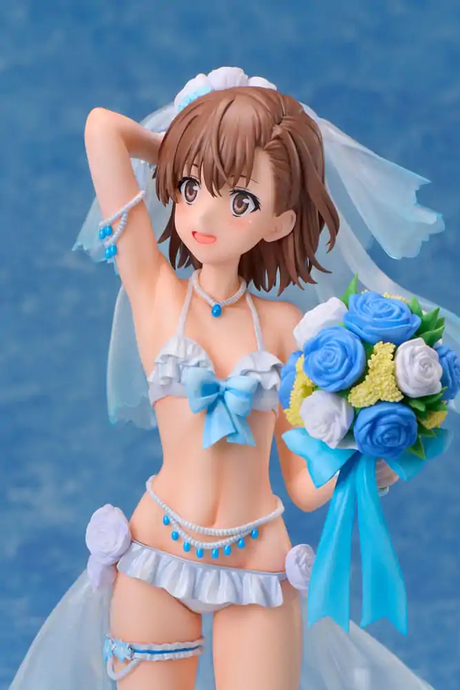 A Certain Scientific Railgun T Statuie PVC 1/7 Mikoto Misaka Wedding Swimsuit Ver. 25 cm poza produsului